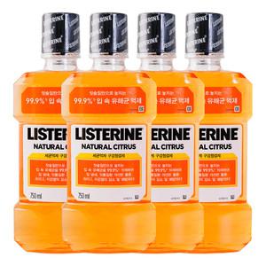 리스테린 시트러스 750ml 4개