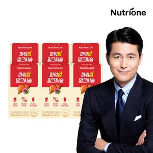 뉴트리원 파워업 밀크씨슬 6박스(6개월분) 소형정제 실리마린 아르기닌 피로 간건강