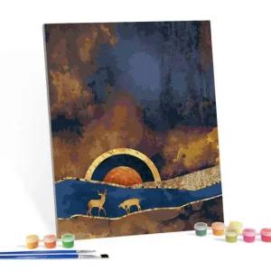 아트박스 아이러브페인팅 DIY캔버스형 그림그리기 40x50cm 금전을 부르는 사슴