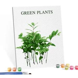 아트박스 아이러브페인팅 DIY캔버스형 그림그리기 40x50cm 보태니컬 그린리프