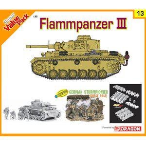 [드래곤]BD9113 1/35 Flammpanzer III with value-added Magic Tracks and bonus German Sturmpionier f...