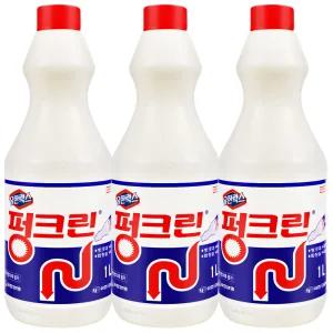 유한양행 유한락스 펑크린 1L 3개 / 배수구 세면대 뚫어뻥액체 머리카락제거