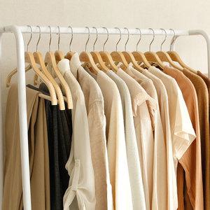 회전고리 원목 실리콘 논슬립 옷걸이 40개