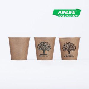 [아인라이프]크라프트 일회용 자판기 종이컵 190ml 2000개