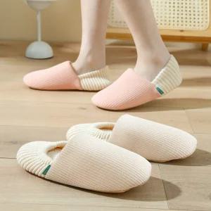 여성 슬리퍼 방한 실내화 사무실 겨울 거실화 양털 발편한 뽀글이 털신 따뜻한 니트 어그슬리퍼 가벼운 뮬