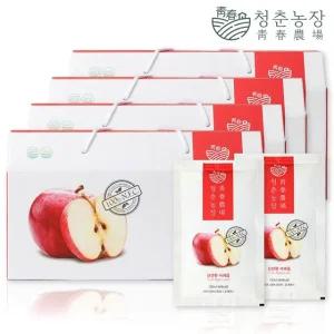 청춘농장 신선한 사과즙 4박스 총 120포