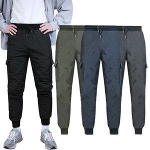 WB 남자 패딩 바지 조거 팬츠 캠핑 골프 웰론 솜 겨울 남성 일자핏 낚시