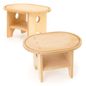 케인골조 DIY반제품 미니타원 티테이블 쓸모좋은목공키트