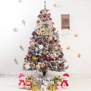 크리스마스 스노우 트리 나무 장식 풀세트 고급 베리솔방울 180cm  양면) 성탄절 대형 소품 용품 데코 매장