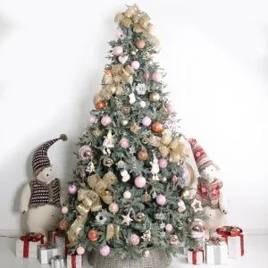 크리스마스 트리 나무 장식 풀세트 고급 핑키헤븐그레이 300cm  단면) 성탄절 PE PVC 대형 소품 용품 데코