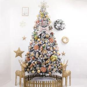 크리스마스 스노우 트리 나무 장식 풀세트 고급 써클볼 300cm  단면) 성탄절 대형 소품 용품 데코 꾸미기