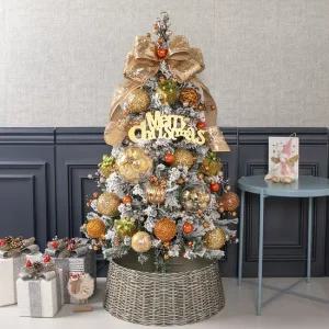 크리스마스 스노우 트리 나무 장식 풀세트 고급 글로시포인 120cm  단면) 성탄절 중형 소품 용품 데코 매장