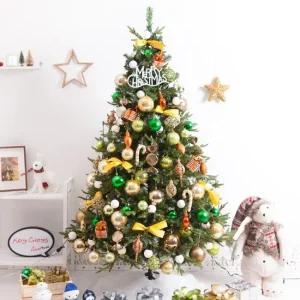 크리스마스 트리 나무 장식 풀세트 고급 볼전구연그린 180cm  양면) 성탄절 PE PVC 대형 소품 용품 데코
