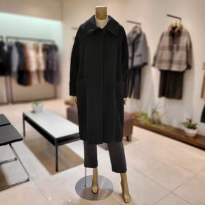 [대구백화점] [데미안]체크스탠드카라 알파카혼방 양모 롱코트(DH81109)