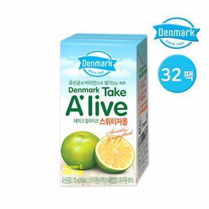 동원 덴마크 테이크 얼라이브 스위티자몽 120ml 32팩 / 과일주스