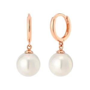 [비앤비골드] 14K/18K 진주 드롭 링 원터치 귀걸이 M 한쌍 MNE36219