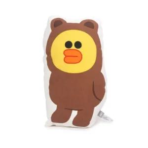 아트박스 디자인에버 라인프렌즈 모양쿠션-샐리 브라운옷)