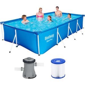 베스트웨이 사각 프레임 풀장 여과기세트 BW_56424 (400x211x81cm)