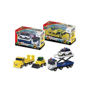 [아이코닉스] 타요 친구들 더블 미니카 2종 세트 (긴급출동 + 중장비)