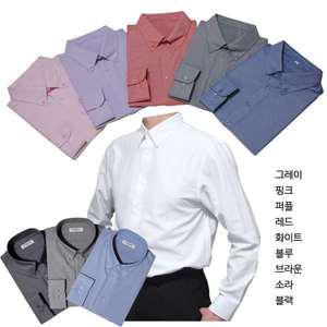 고품격 옥스포드 스판 캐치온 95(M)~130(4XL) 캐주얼 정장 회사단체 유니폼 행사복 파스텔컬러 긴팔 셔츠 남방