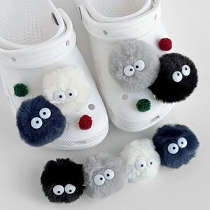 [퍼니펀] WS-02 세트 퍼비츠 폼폼이 먼지 털 인형 겨울 파츠 신발 장식 악세사리 슈즈 참 꾸미기 신꾸