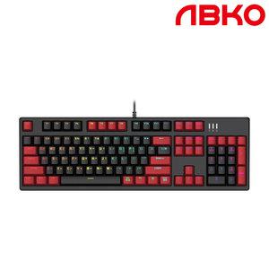 앱코 K669 카일 광축 무빙 LED 게이밍 기계식 키보드 블랙 레드 클릭 청축