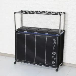 커버형 분리수거함 4P 2단 휴지통 가정용 재활용 쓰레기통