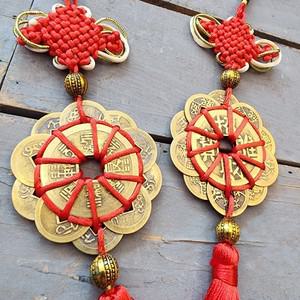 황동 재물운 만복 엽전 꾸러미 십제전 삼재막이 풍수 액막이 노리개