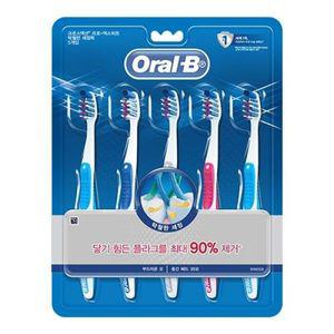 P&G)오랄비 크로스엑션 칫솔 5입