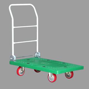 접이식카트 운반카트 중형 물류 창고 리어커 그린 PVC 바퀴 국산