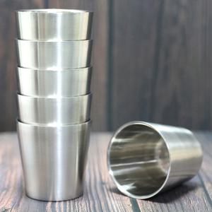 5p 스텐이중컵 국산 업소용물컵 식당컵 안깨지는 스테인레스컵 사무실 학교 급식 어린이집컵 스댕컵 스탠컵