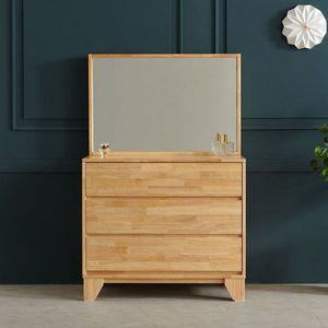 [해오름가구]버플리 첼로 고무나무 원목 900 3단 화장대서랍장[31650550]