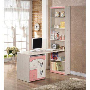 [자르파라]딸아이 유아 초등학생용 하트 컴퓨터 책상 책장세트 / 중학교 인테리어 가구 고학년