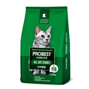 프로베스트 고양이사료 헤어볼 전연령, 7.5kg, 1개