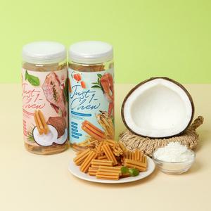 한입뚝딱 덴탈츄 연어와 황태 치석제거 강아지 껌 330g x2개