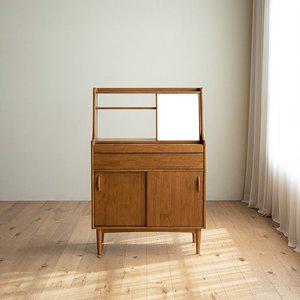 [레트로하우스]룬드 원목 수납 뷰로 화장대 데스크