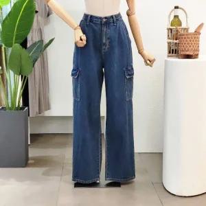 [대구백화점] [4CUS]와이드 카고 데님 팬츠(FF3H7PT00798)