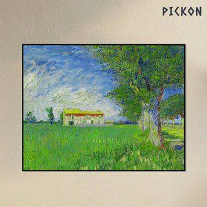 [기타]명화 액자 반 고흐_밀밭의 농가