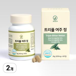 국내산 트리플 미숙 여주 주정추출물 돼지감자 60정 x 2개
