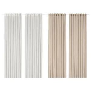 이케아 ROSENROBINIA 로센로비니아 속커튼 한쌍 145x250cm 반투명커튼 반암막커튼 레이스커텐