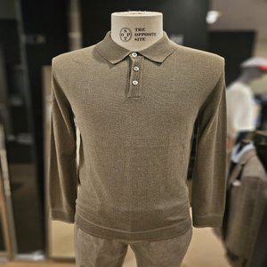 [킨록바이킨록앤더슨](신세계 사우스시티)캐시미어 블랜딩 카키 그레이 버튼 카라 긴팔 니트 5종 택1(JG...