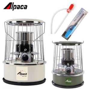 알파카 캠핑용 기름 난로 APC-C77C 콤팩트 등유히터 유리심지 석유스토브