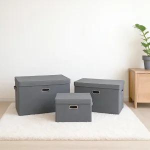 레토 접이식 리빙박스 패브릭 정리함 수납 공간 박스 54L