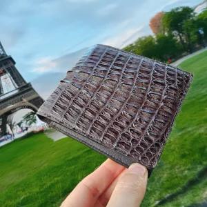 반지갑 남성 슬림형 천연 프리미엄 리얼 악어 가죽 처음부터 끝까지 국내제작 내피 양가죽 지갑 선물 추천