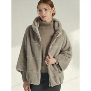 [리오벨]케이프 반후드 자켓