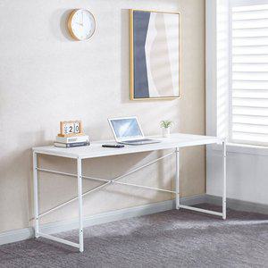 [나인홈가구]심플 일자형 책상 컴퓨터 게이밍 철제 데스크 1600