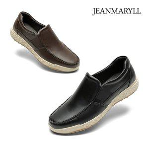 [장마릴]남성 신발 천연소가죽 남성화 컴포트화 슬립온 로퍼 골프화 스파이크 JM020