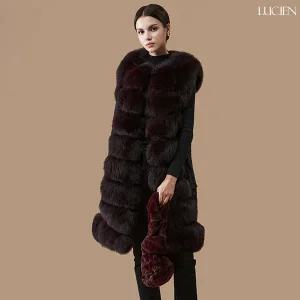 [루시앙]루시앙 폭스콤비 밍크 베스트 7534_와인