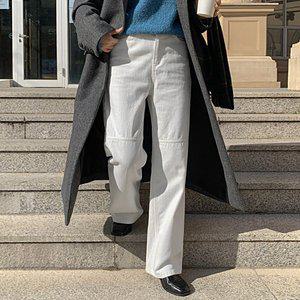 [공구우먼] [제작] 키에로 뒷밴딩 양기모 와이드 팬츠 72991 빅사이즈 여성의류