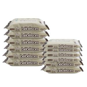 베베솜 무표백 순면건티슈 200매 (10매4개 20매8개) 신생아 아기 건티슈